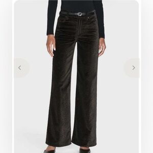 Frame Le Slim Palazzo Panthera Velveteen Pants